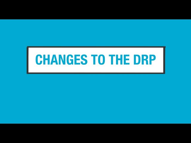 Disaster Recovery Program changes