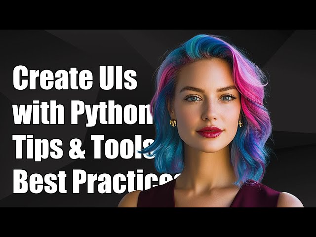 Creating Stunning UIs with Python: Tips, Tools, and Best Practices