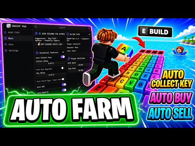 1 Keyboard = $1/s Script | AUTO FARM, AUTO COLLECT KEY, AUTO BUY, AUTO SELL & More! | 2026