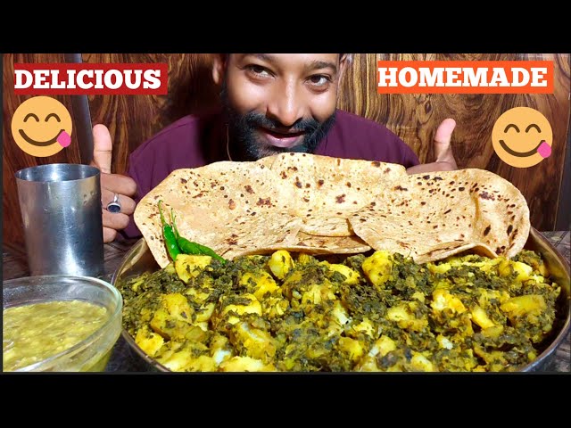 Delicious Homemade Methi Aloo Ki Sabji With Paratha And Daal Mukbang | Chatora Ki Duniya | Healthy 