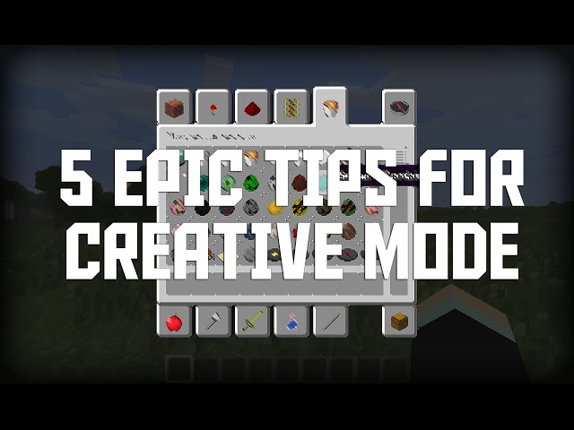 Minecraft: Five Epic Creative Mode Tips! (Minecraft Tips & Tricks) | iJevin