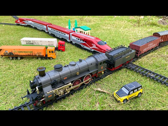 Vintage Steam Train And Asian High Speed ​​Train Assembling And Testing - ASMR FENFA TRAINS