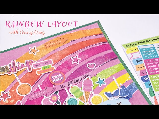 Rainbow Layout Tutorial | with Conny Craig