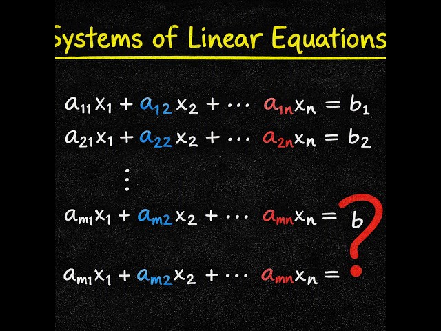 Introduction to Systems of Linear Equations