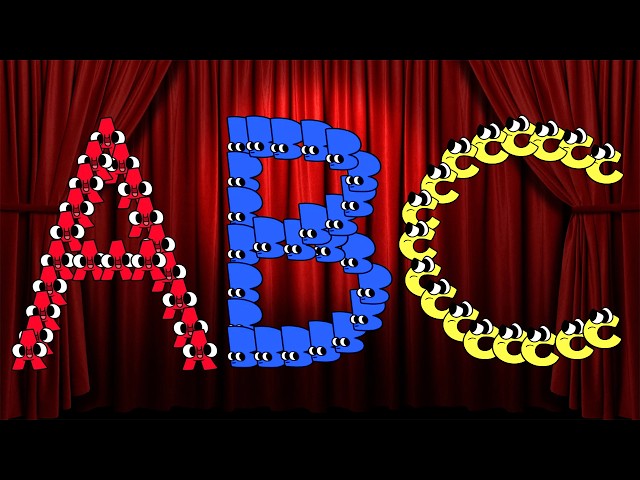 Fun ABC Song for Kids | Cute Alphabet Shape Parade | Uppercase & Lowercase A–Z