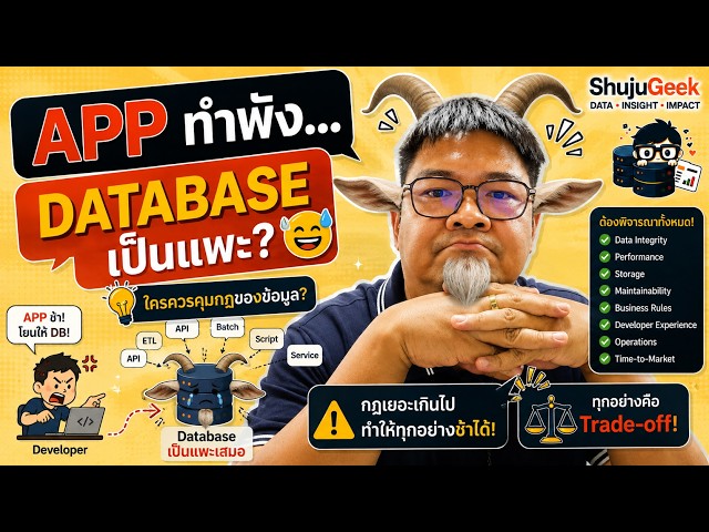 Application พัง...แต่ Database เป็นแพะเสมอ? 😂