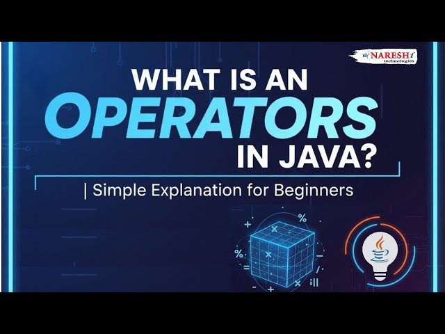 What is an Operator in Java? | Simple & Clear Explanation for Beginners in Telugu