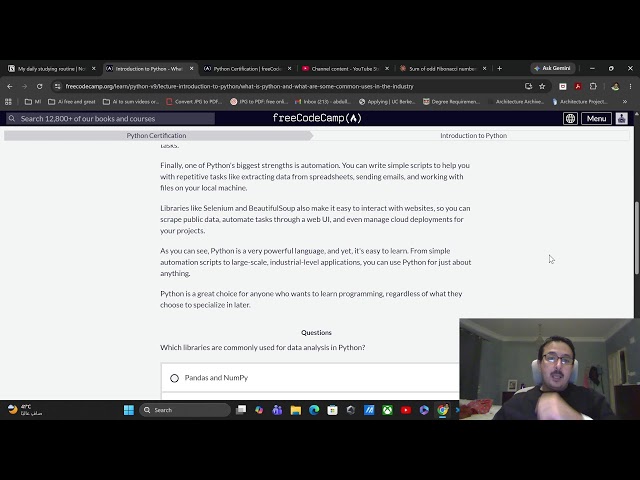 py on freecodecamp - introduction
