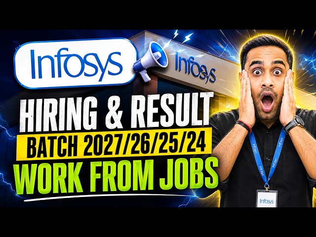 Infosys Hiring 2027/26/25/24 | Infosys Result | Recruit CRM work from Home