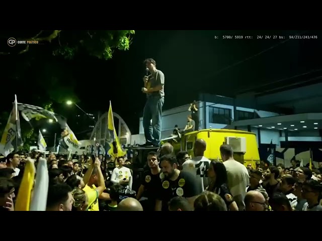 Renan Santos denounces corruption and political violence in a fiery speech in Ribeirão Preto