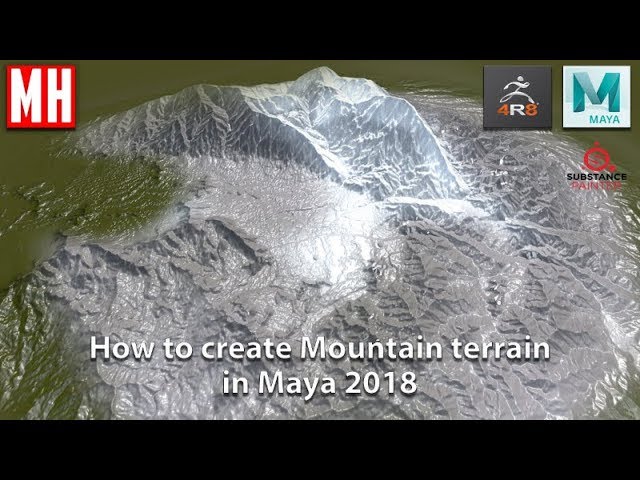 How to model 3D Mountain terrain in Maya ( full HI-LOW workflow )