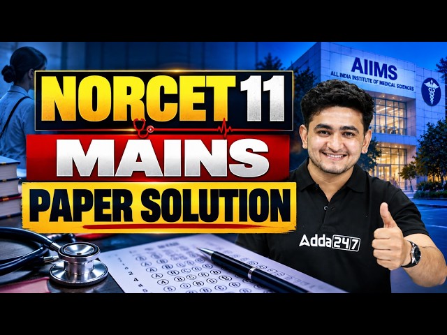 NORCET 11 MAINS 2026 Paper Solution | Question Paper, Exam Analysis & Expected Cut Off by LAXMAN SIR
