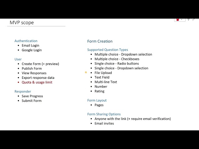 Form Builder SaaS - MVP Scope