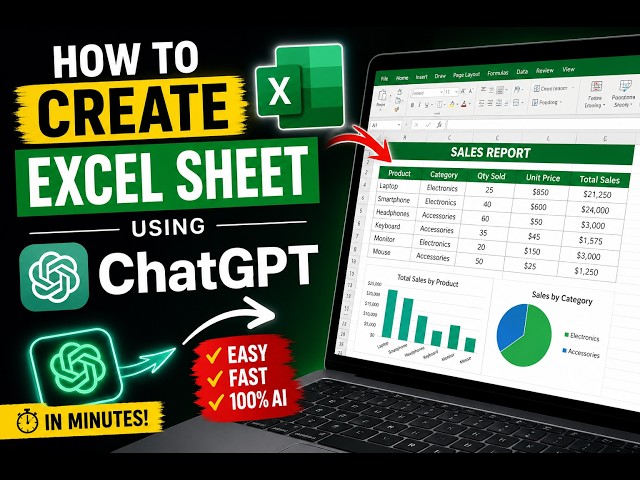 How to Create an Excel Spreadsheet Using ChatGPT (Step-by-Step Tutorial)