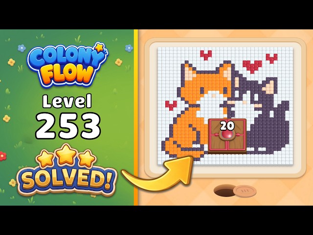 Colony Flow! - Level 253 Walkthrough 🧩 | Solution & Gameplay (ABI GAMES) 🐜