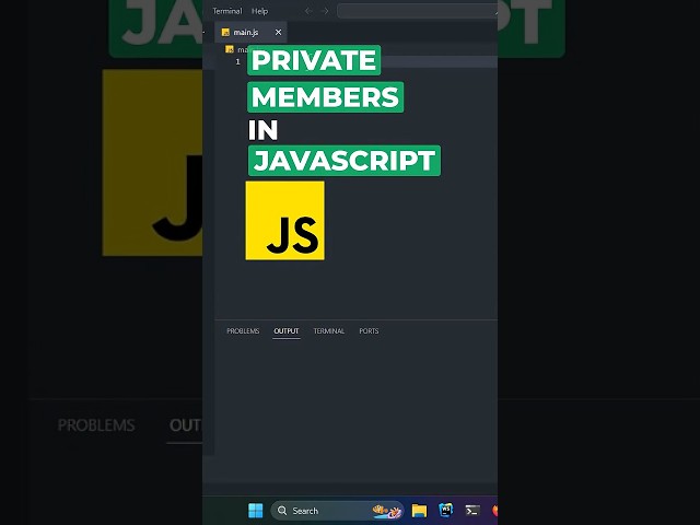✅ Private Members in JavaScript 🔥 #javascript #javascriptcoding