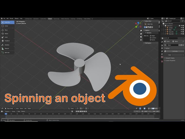 Blender Tutorial: Spin an object constantly