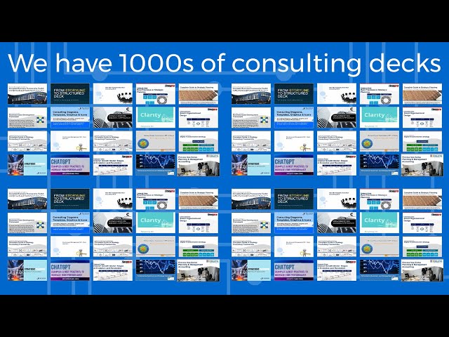 Download 1000s of Management Consulting Frameworks, Deliverables, Financial Models, Training Guides