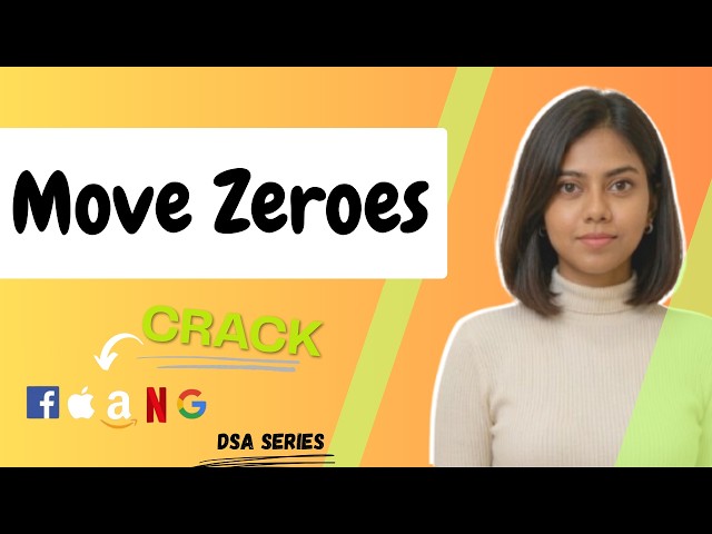 Move All Zeroes to End — Without Extra Space! 🤯 | LeetCode 283 | Java | DSA