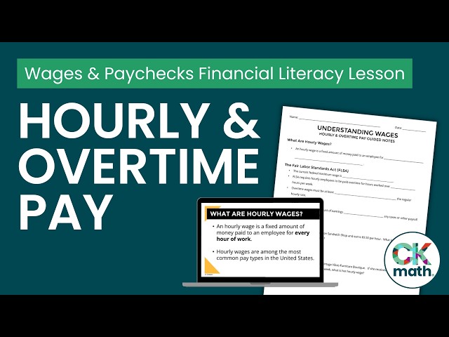 Understanding Wages | Hourly and Overtime Pay | Personal Finance, Financial Literacy, Math Lesson