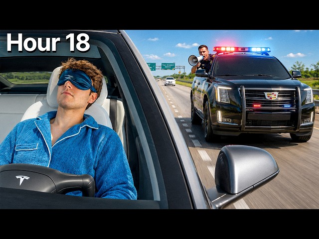 I Used Tesla Self Drive for 24 Hours Straight