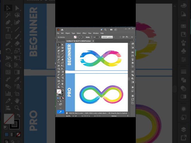 Adobe illustrator 2026 - Create Colorful InfinityBrush Like a Pro #graphicdesign #shorts