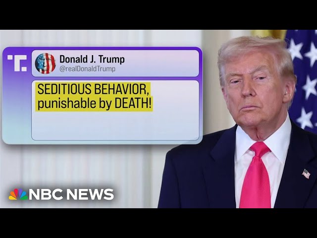 Trump calls for arrest of Democratic lawmakers over video