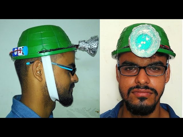 how to make Helmet Lamp at home - easy way - sdik rof