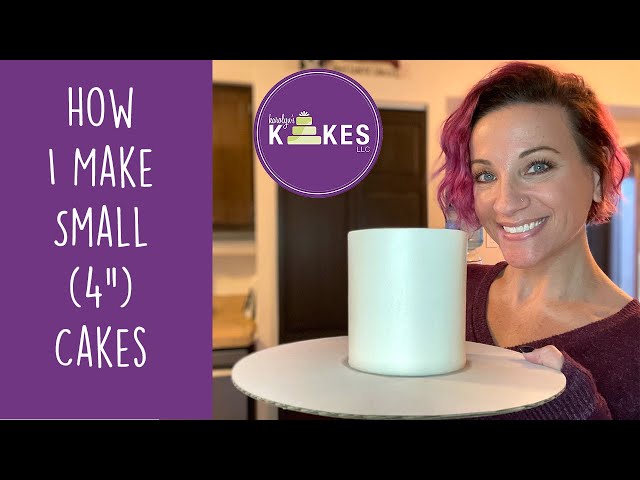 How to Make Small Cakes | Baking, Filling, Icing a 4" Cake