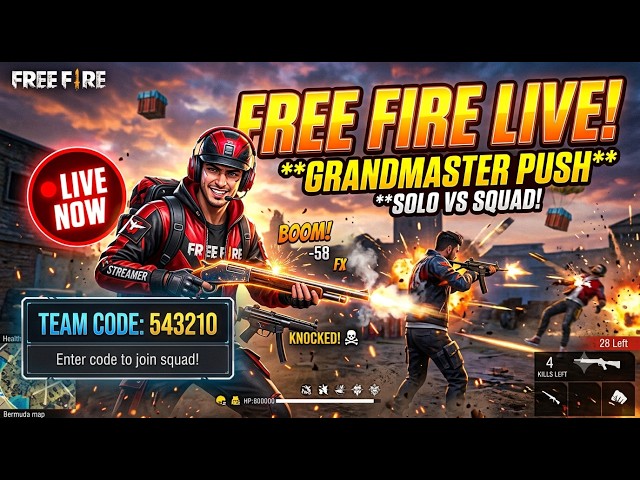 FREEFIRE Team Code Gameplay 🎉