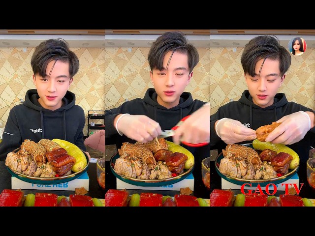 【XIAOYU GAOTV】Beef Tripe, Dongpo Pork, Shrimp, Pig's Trotters, Chinese Mukbang, Xiaoyu Live Edit....