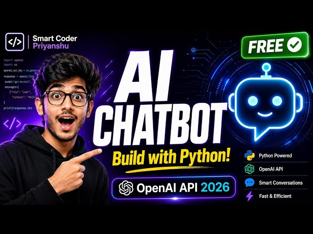 Build an AI Chatbot in Python using OpenAI API (2026) 🔥