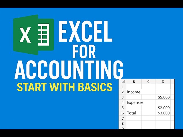 Excel for Accounting Beginners—Learn Basics in 10 Minutes! #ExcelForBeginners #AccountingInExcel