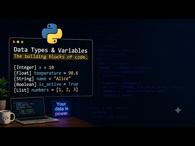 Data Types and Variables - Intro to Python 🍎📚 STEM For Others
