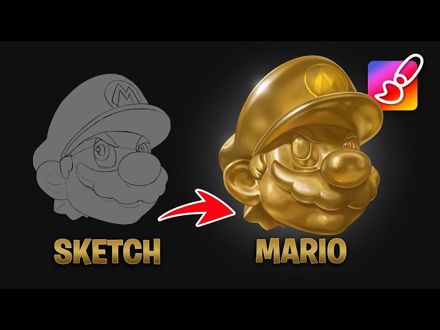 I Turned Mario’s Face into GOLD! ✨🔥