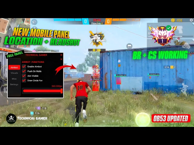 FF PANEL MOBILE | FREE FIRE PANEL OB53 UPDATE | FF MAX META DATA FILE FREE FIRE HACK NEW