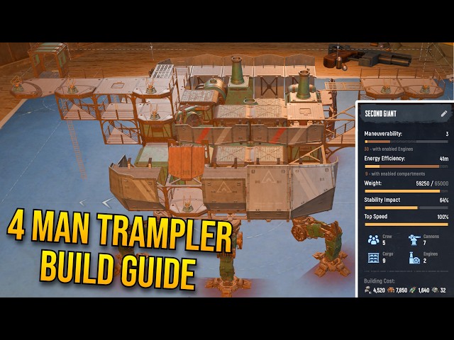 The BEST *META* LATE GAME TRAMPLER BUILD for Small Crew | Update 8 | SAND: Raiders of Sophie