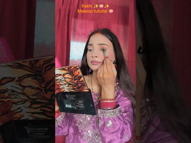 Rakhi makeup tutorial 🪷✨✨#ytshorts #makeup #beautyinspiration # #makeuptutorial #viral#makeupartist