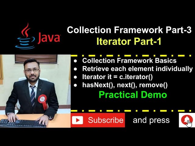 Java Collection Framework Part-3 (Iterator Part-1) Retrieve each element individually Practical Demo