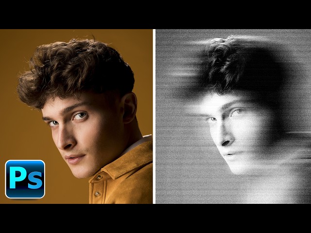 Scan Lines Effect in Photoshop | Create a Retro Scanline Photo Effect