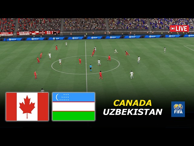🔴Canada vs Uzbekistan Live | International Friendly Match 2026 | eFootball PES 21 Simulation