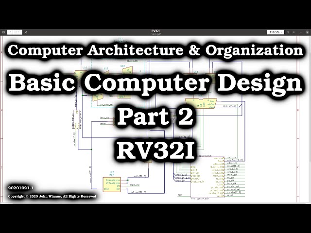 Basic Computer Design (part 2), A Simple RISC-V RV32I CPU