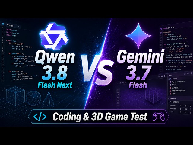 Qwen 3.8 Flash Next VS Gemini 3.7 Flash - No HYPE Comparison