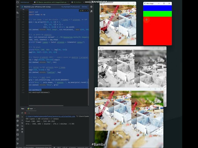 Pixels et région d'intérêt avec OpenCV | Computer Vision pour le BTP