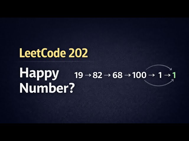 LeetCode 202 | Happy Number | C++ Explained