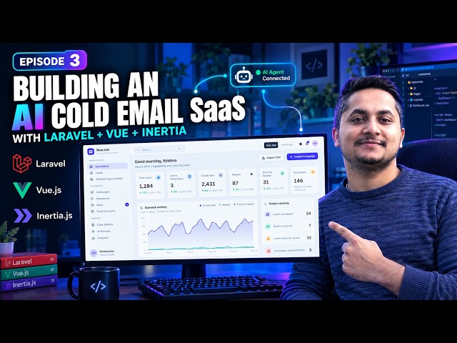 Build an AI-Powered Cold Email System with Laravel, Vue.js & Inertia.js | Episode 3