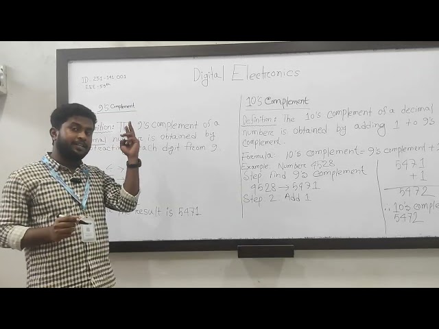 ID : 251-141-001 / Name : Mohammad Hisan / Title : Complements Of Number System