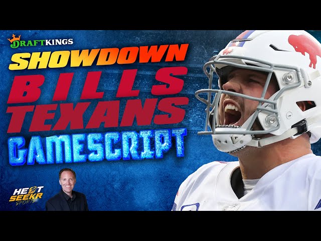 BILLS vs TEXANS DFS Gamescript | TNF Thursday Night DraftKings SHOWDOWN Strategy | 2025 NFL Week 12