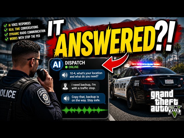 The Most Realistic LSPDFR Dispatch Mod Ever Made (GTA 5)