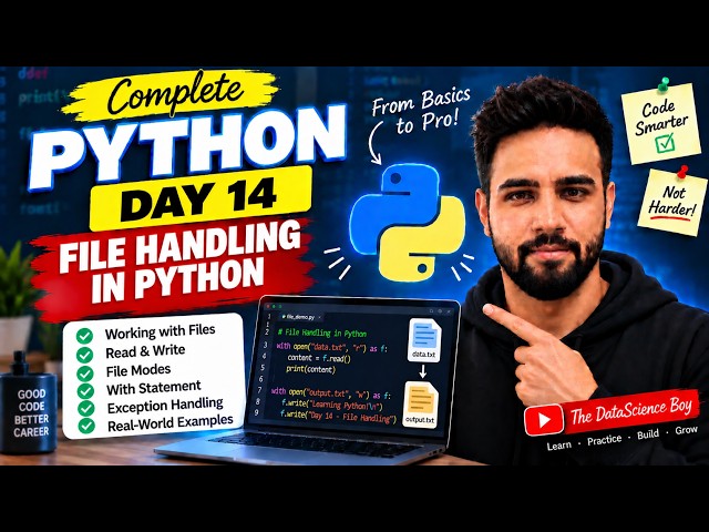 Python for Data Science #14 | Shopping Cart Project & File Handling